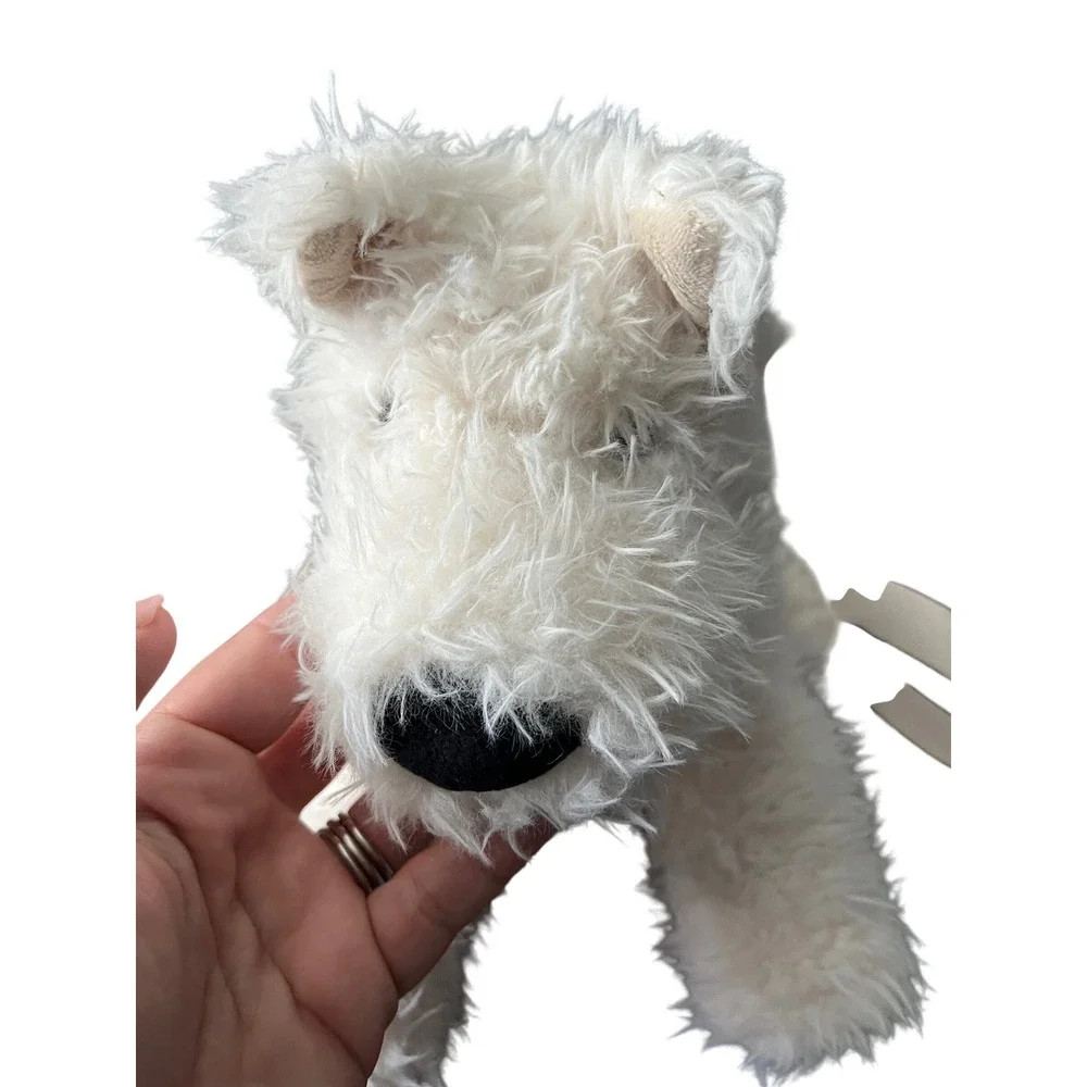 Jellycat Munro Scottie Dog Shoulder Bag‎ Cream Plush Crossbody NWT